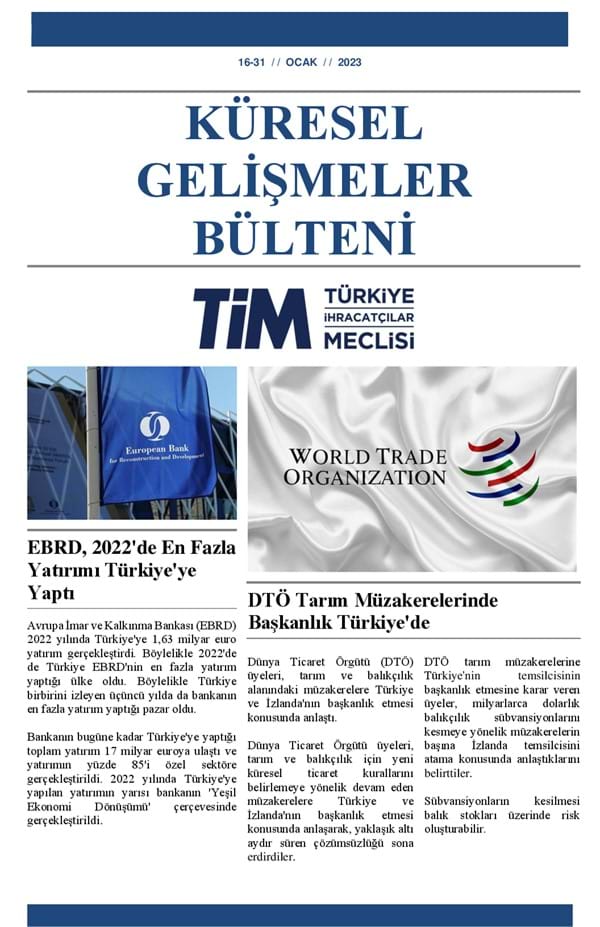 16-31 Ocak 2023 Bülteni 